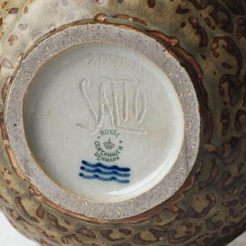 Axel Salto, vas, "knoppande stil", Royal Copenhagen, Danmark 1956.