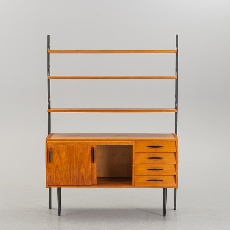 A teak veneered bookcase, 1950's.