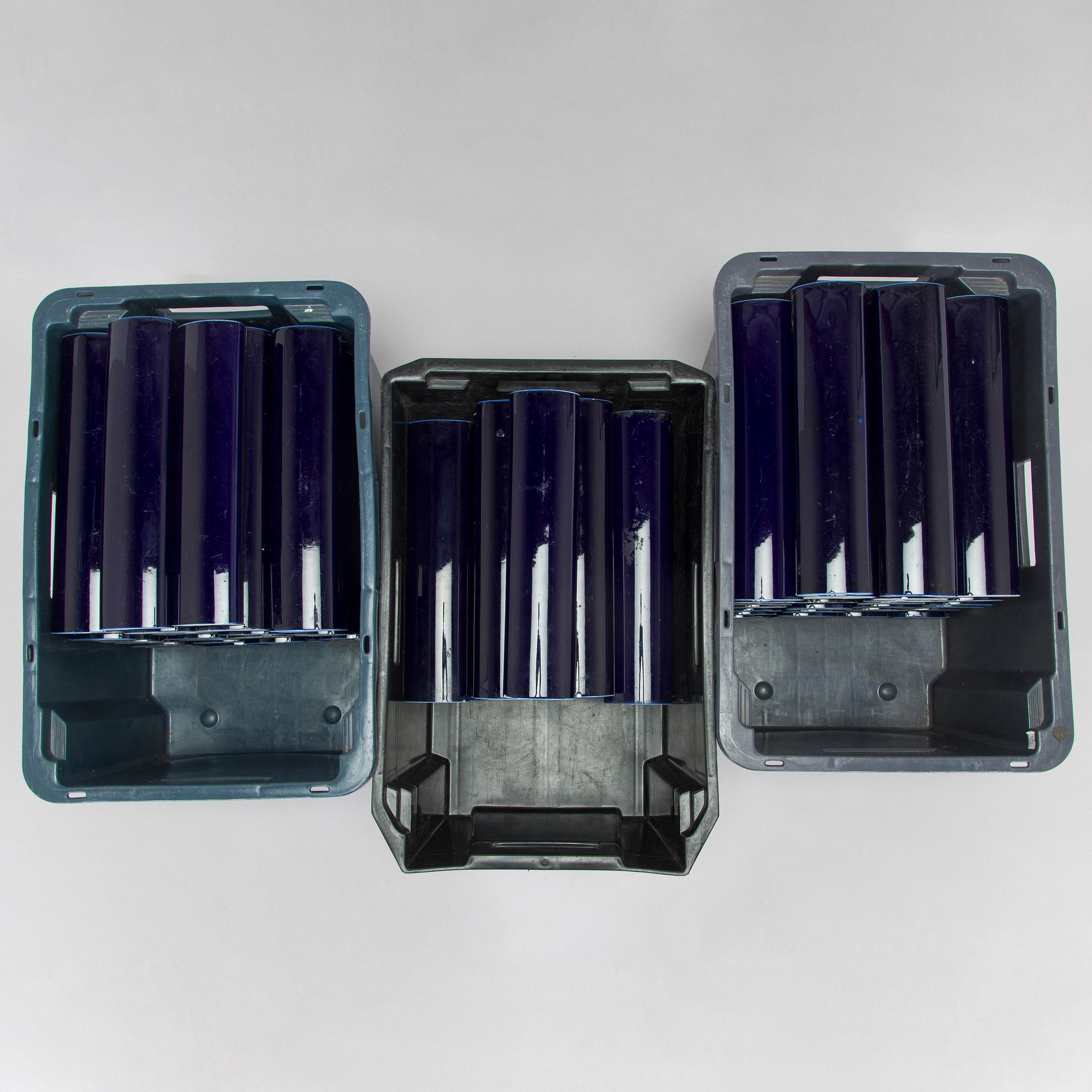 Alvar Aalto, a set of 83 ceramic tile bars, manufactured by Arabia