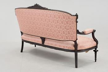 SOFFA, Louis XVI-stil, omkring 1900.