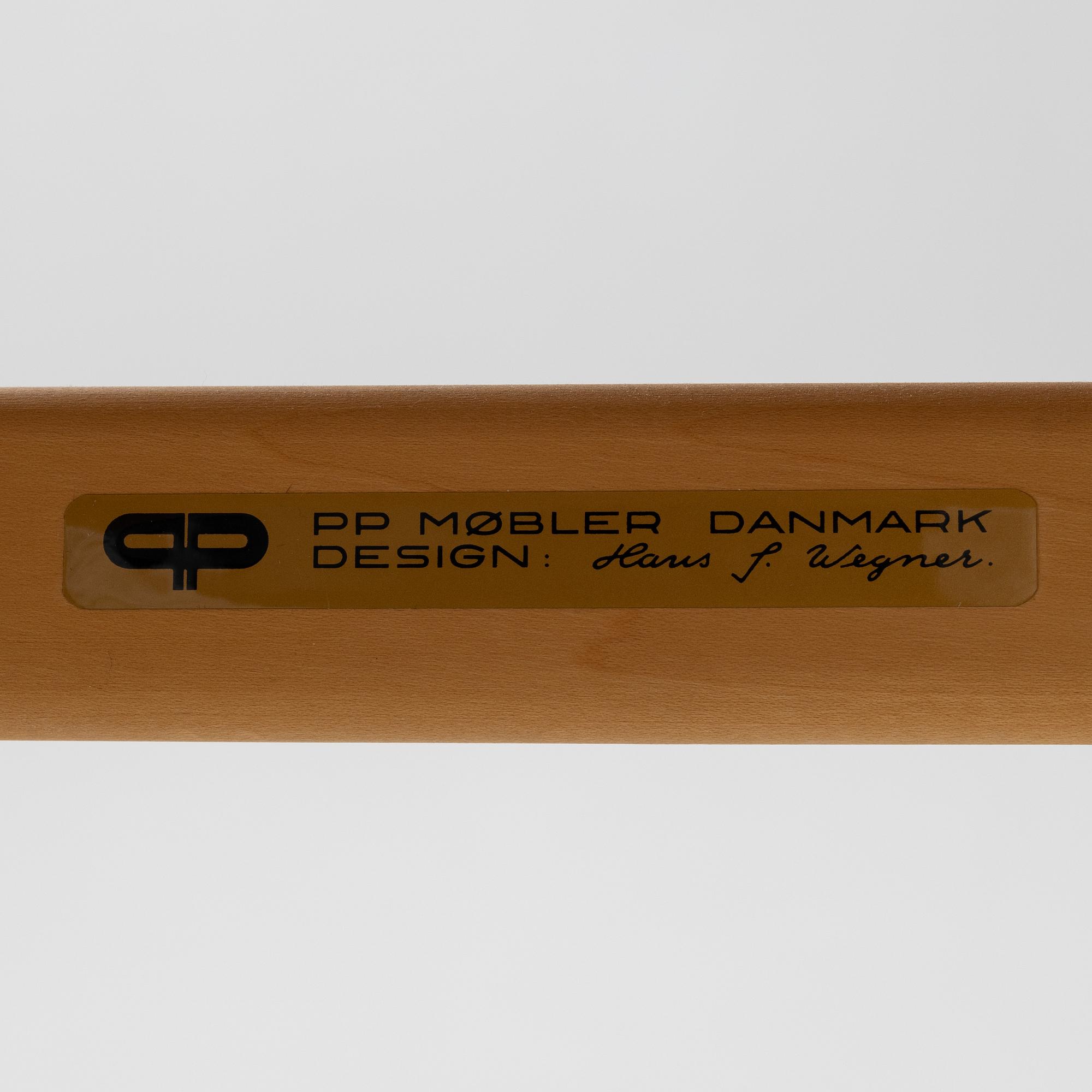 Hans J Wegner, a 'PP52/PP62 Captain's Chair' chair, PP Møbler, Denmark.