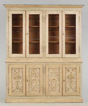 VITRINSKÅP, allmoge, 1800/1900-tal.