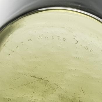 Alvar Aalto, a 1950s glass vase, model 3030, signed Alvar Aalto 3030.