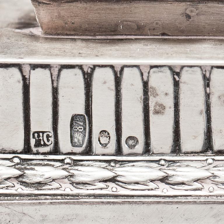 LJUSSTAKE, silver. Hannuka, Sovjet 1900-tal. Ca 60gr.
