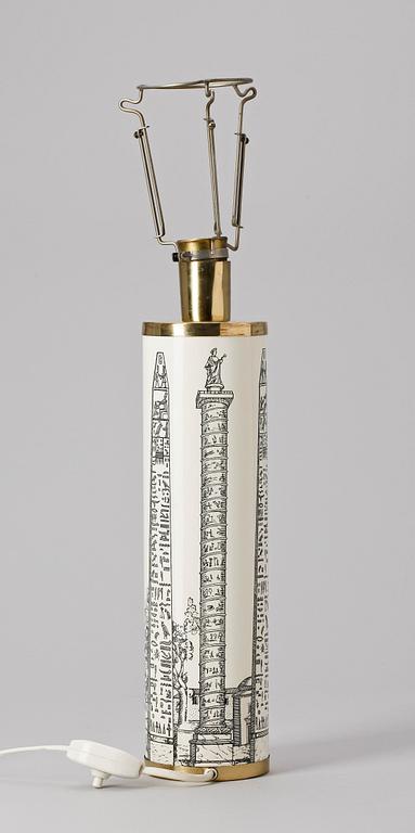 BORDSLAMPA, Piero Fornasetti, Italien 1950-tal.