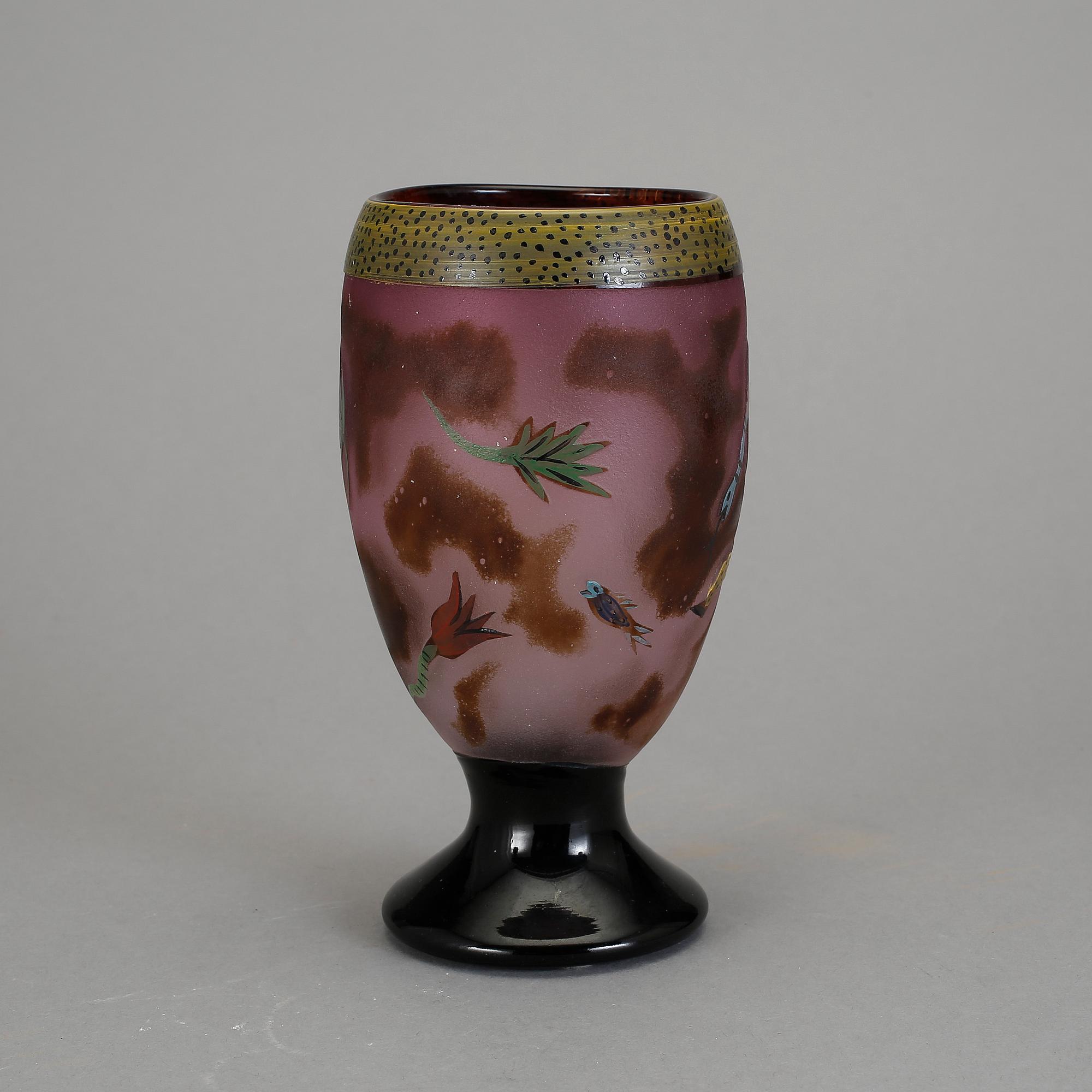 VAS, glas. Ulrica Hydman-Vallien, Kosta Boda 1986. Unik.