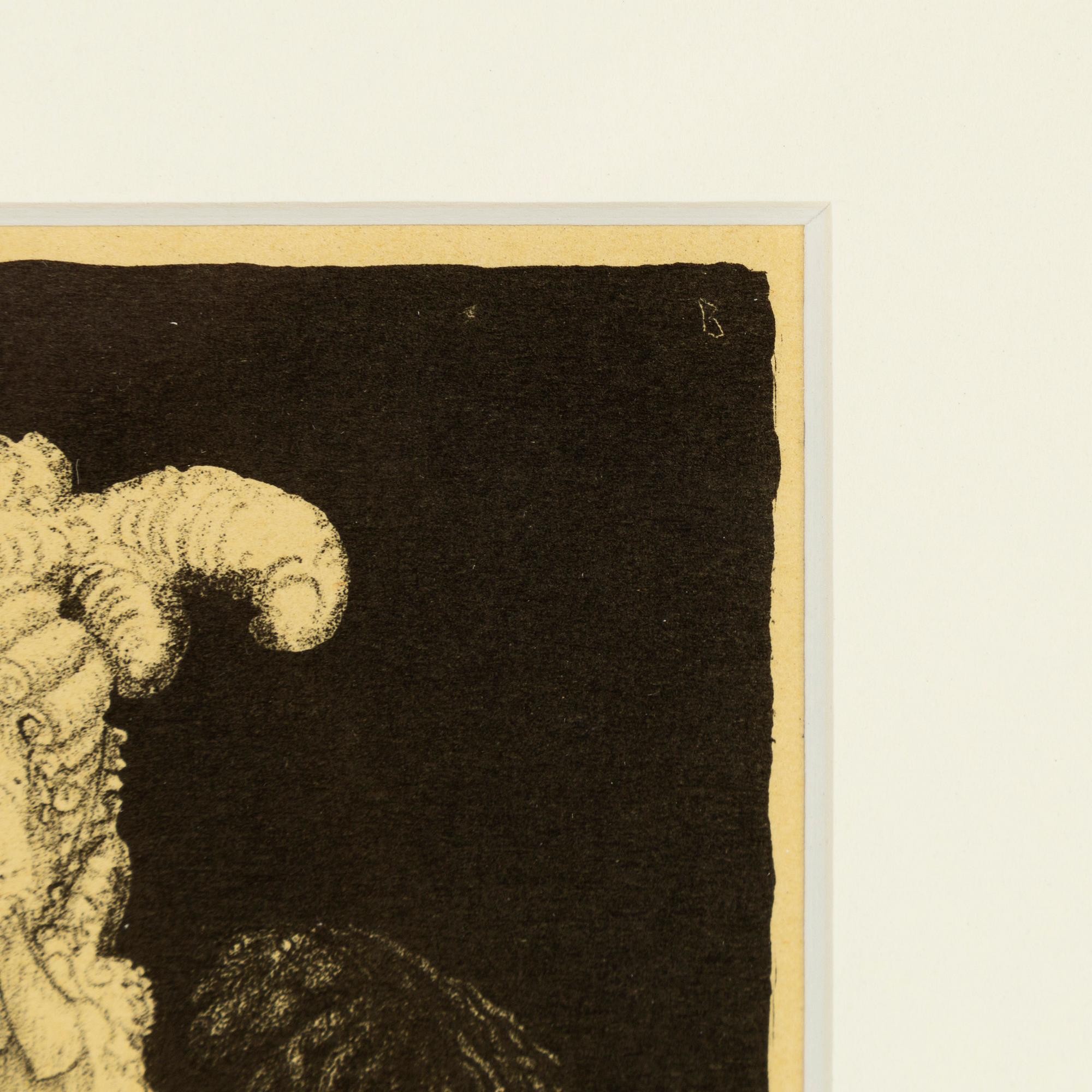 John Bauer, lithograph from "Troll", 1915, signed B in the print.