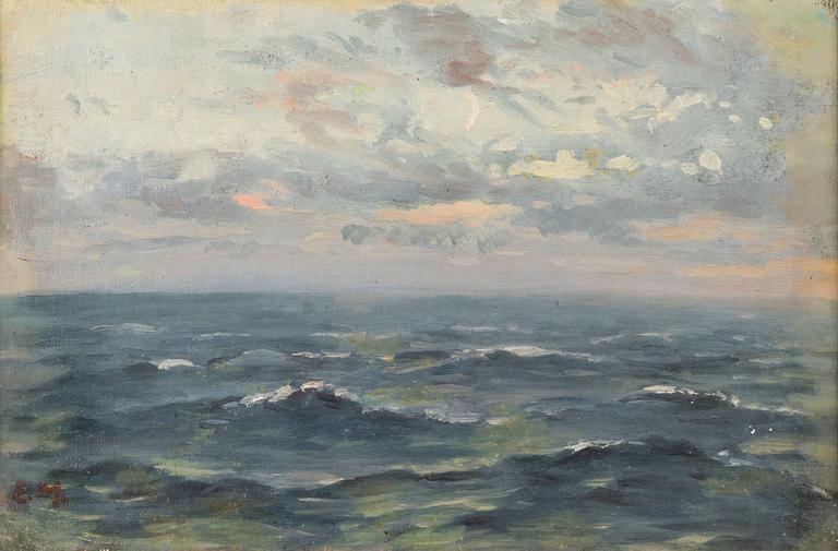 ELIAS MUUKKA, oil on board, signed.