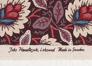 Jobs Handtryck, a fabric, '1808 Armémuseum Salomos Paradis', Leksand.
