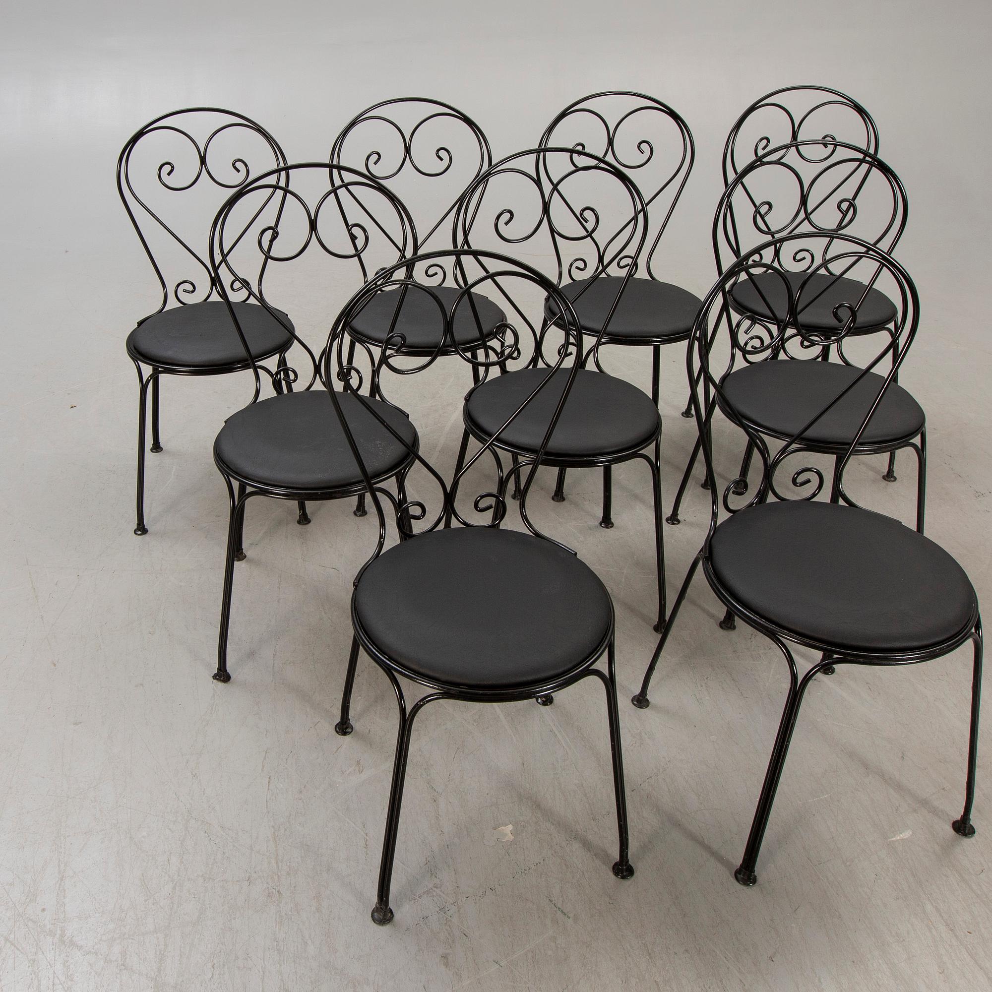 Garden chairs. 9 st. Classic No.1 Byarums Bruk.