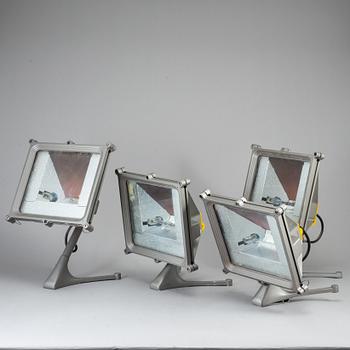 RENZO PIANO, four 'Lingotto' wall lights, Iguzzini.