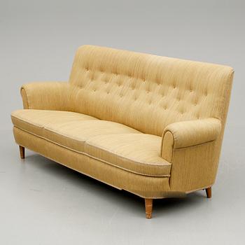 SOFFA, "Hemmakväll" Carl Malmsten, O H Sjögren, omkring 1900-talets mitt.