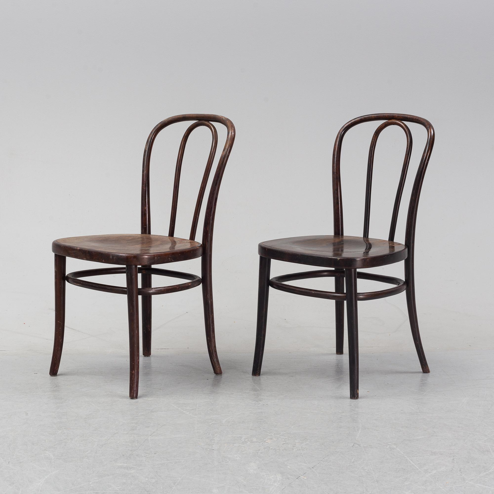 A set of eight wooden chairs, Gemla, Sweden, late 20th century.