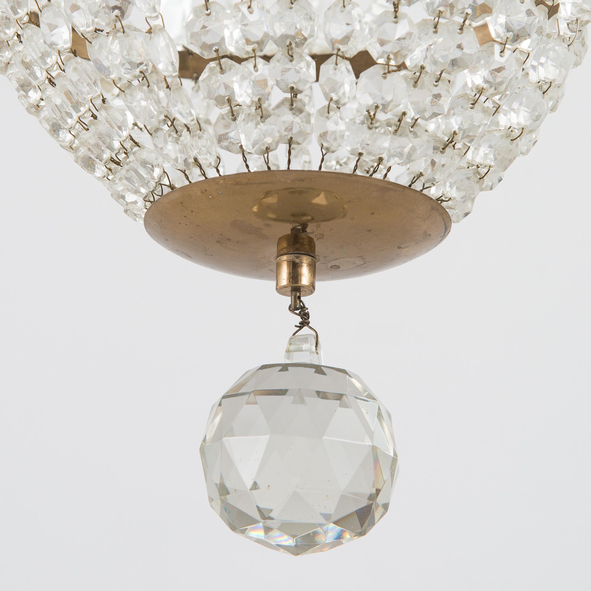 Chandelier, later half of the 20th century.