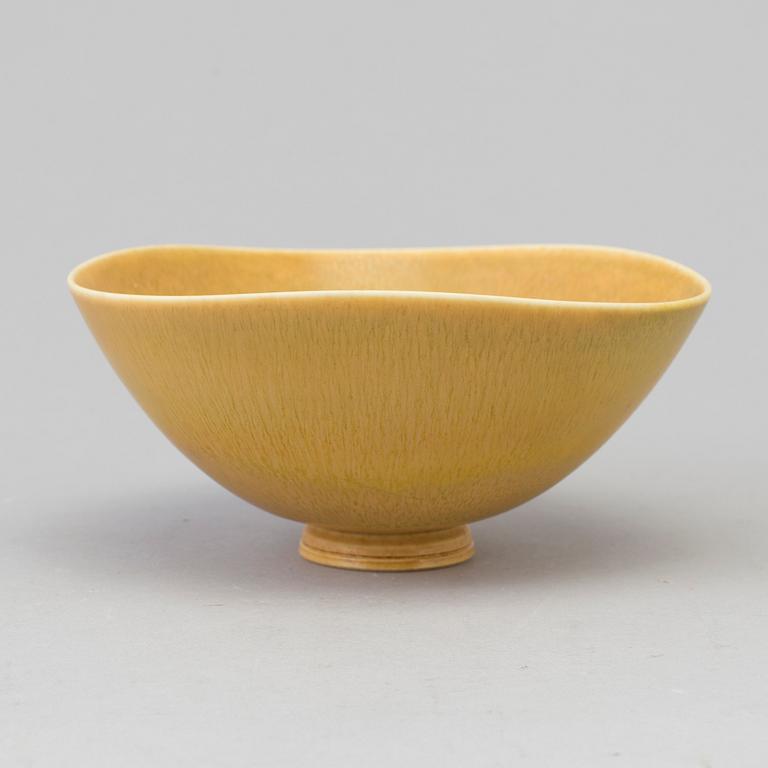 BERNDT FRIBERG, skål, stengods, Gustavsberg studio, signerad.