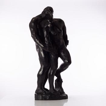 Gudmar Olovson, sculpture. Signed. Numbered. Foundry mark. Bronze, height 87 cm, length 40 cm.