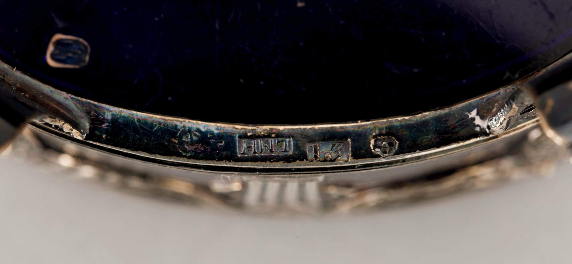 SALTKAR, 2 st silver, b.la. Johan Abraham Hallard (1774-1809). Totalvikt 258.