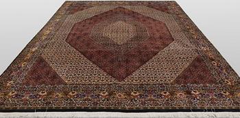 A Bidjar so-called Takab carpet, 348 x 305 cm.