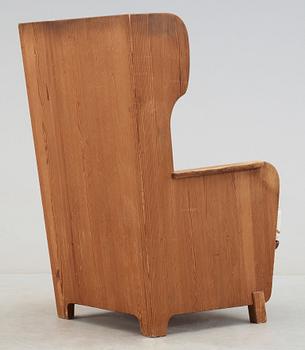 An Axel Einar Hjorth stained pine armchair, 'Lovö', Nordiska Kompaniet.