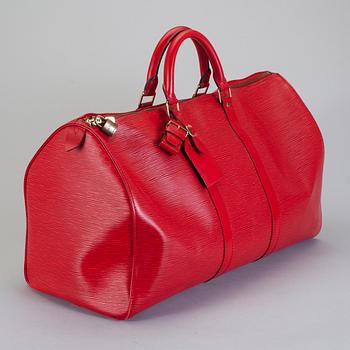 VÄSKA, "Keepall 50 Epi", Louis Vuitton.