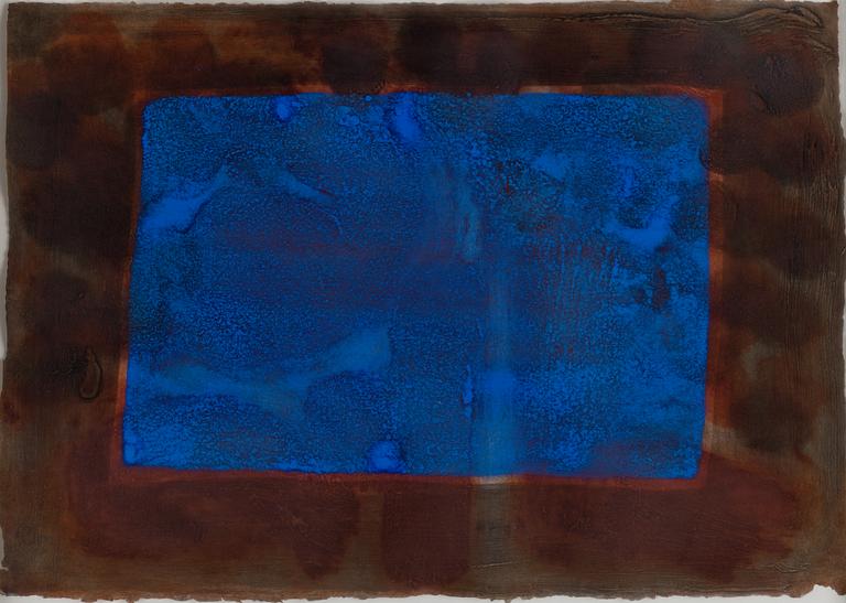 HOWARD HODGKIN, lift-ground etching with aquatint and carborundum, signed 67/100. Dated -86.