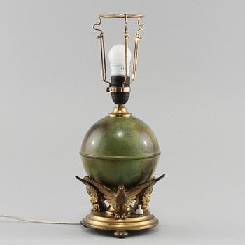 BORDSLAMPA, art deco, 1900-talets andra kvartal.