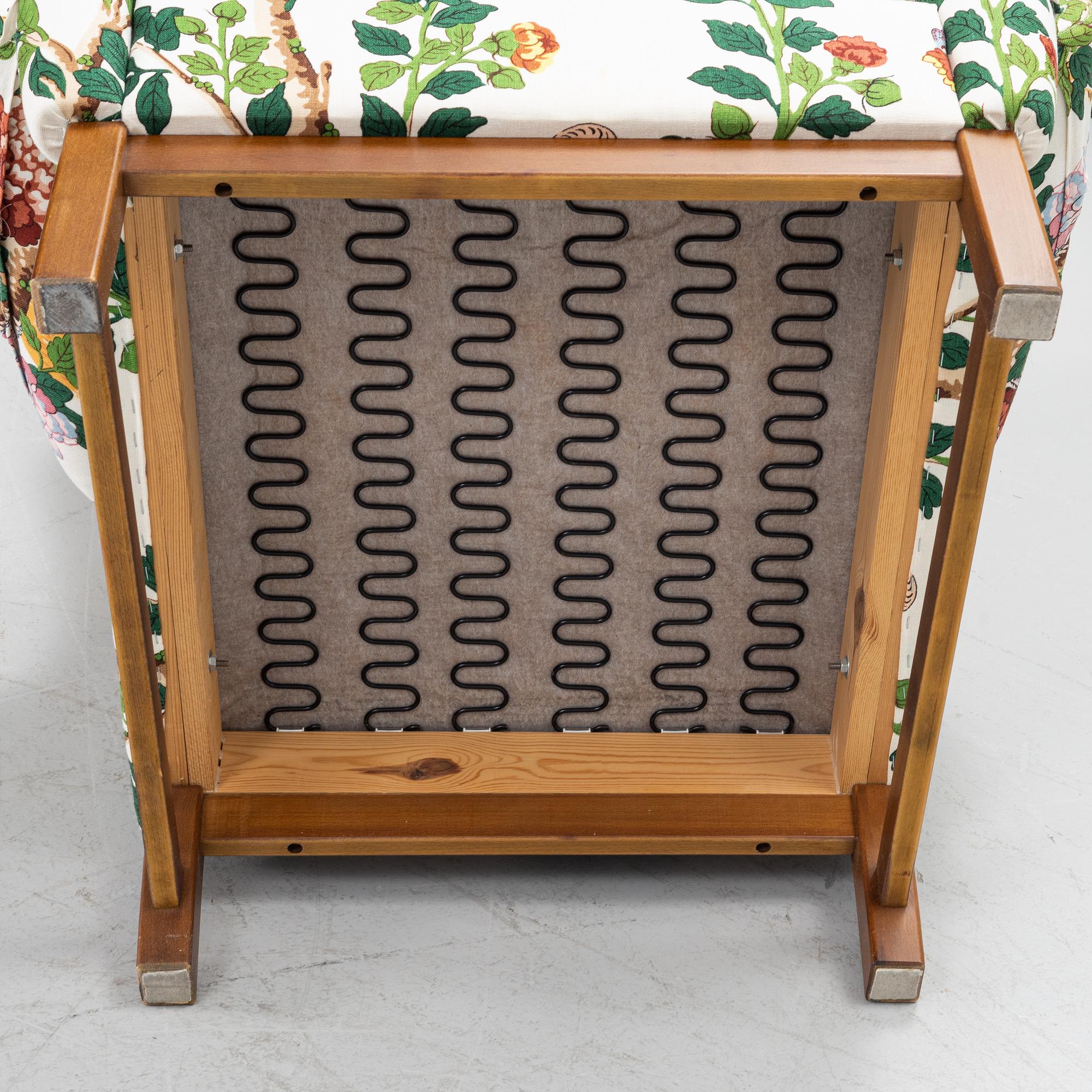 Ragnar Helsén, fåtölj, "Oxford", modell 3543, Firma Svenskt Tenn/Stjernmöbler.