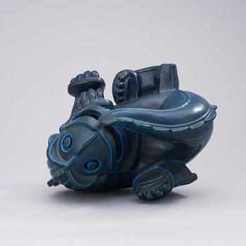 A Wilhelm Kåge stoneware figure of a dragon puppy, Gustavsberg Studio, ca 1940.