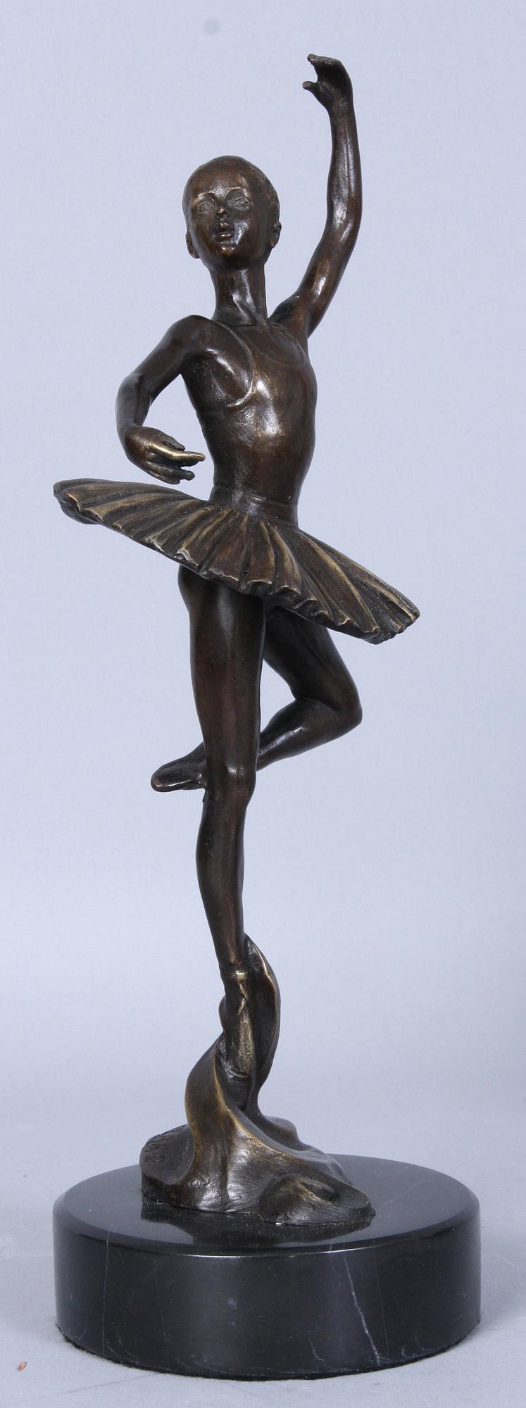 SKULPTUR, brons, märkt A. Leonard, 2000-tal.