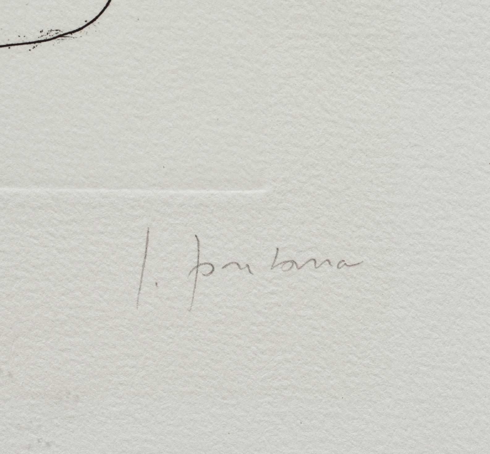 LUCIO FONTANA, etsning, sign och numr 27/75.