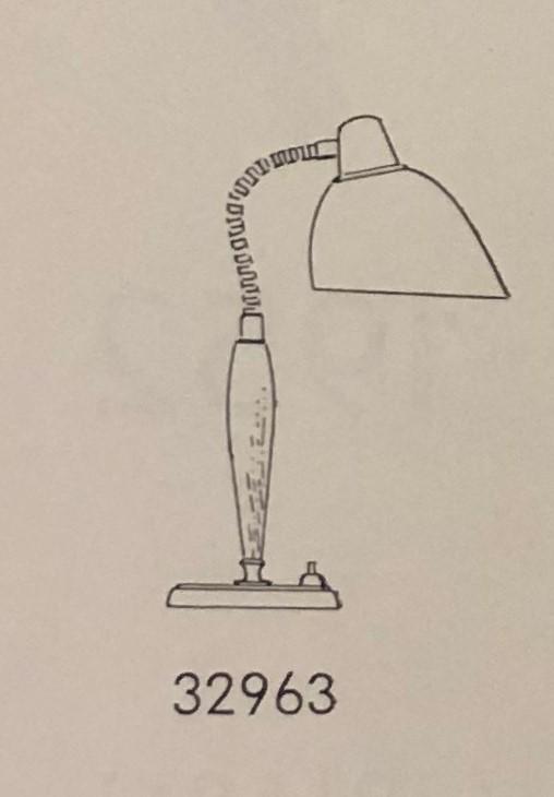 Bertil Brisborg, bordslampa, modell "32963", Nordiska Kompaniet 1950-tal.