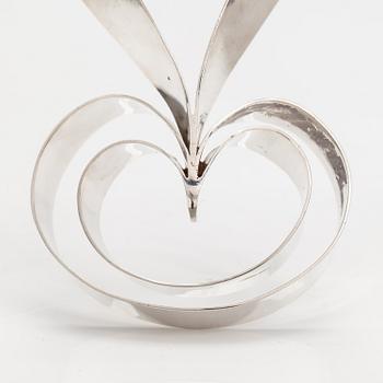 Helge Narsakka, A sterling silver collier. Kaunis Koru, Helsinki 1972.