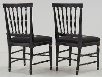STOLAR, ett par, gustavianska, omkring 1800.