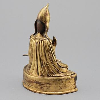 BUDDHA, förgylld brons, orientalisk, 1900-tal.