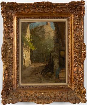 Jean-Charles Cazin, Sunlit Farm.