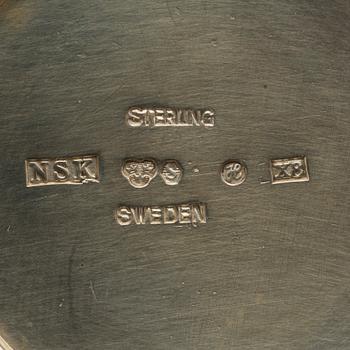 A Swedish 20th century sterling jug mark of Nordisk silverkonst Helsingborg 1948, total weight 347 gr.