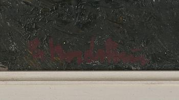 GERHARD NORDSTRÖM, olja på pannå, signerad.