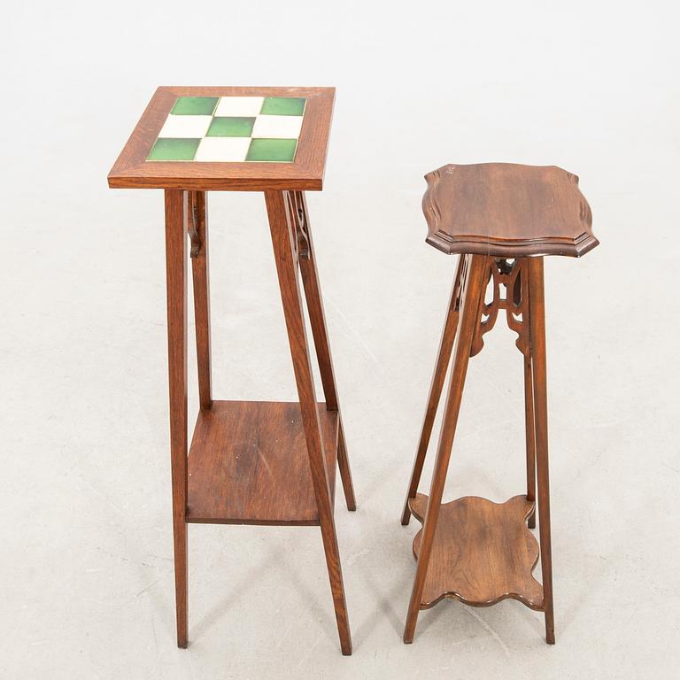 Pedestals, 2 pcs, first half of the 20th century.