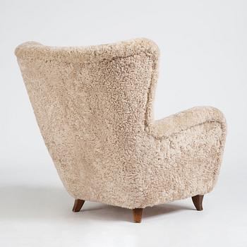 Olle Sjögren, an easy chair, model "800", OH Sjögren, Sweden, 1940-50s.