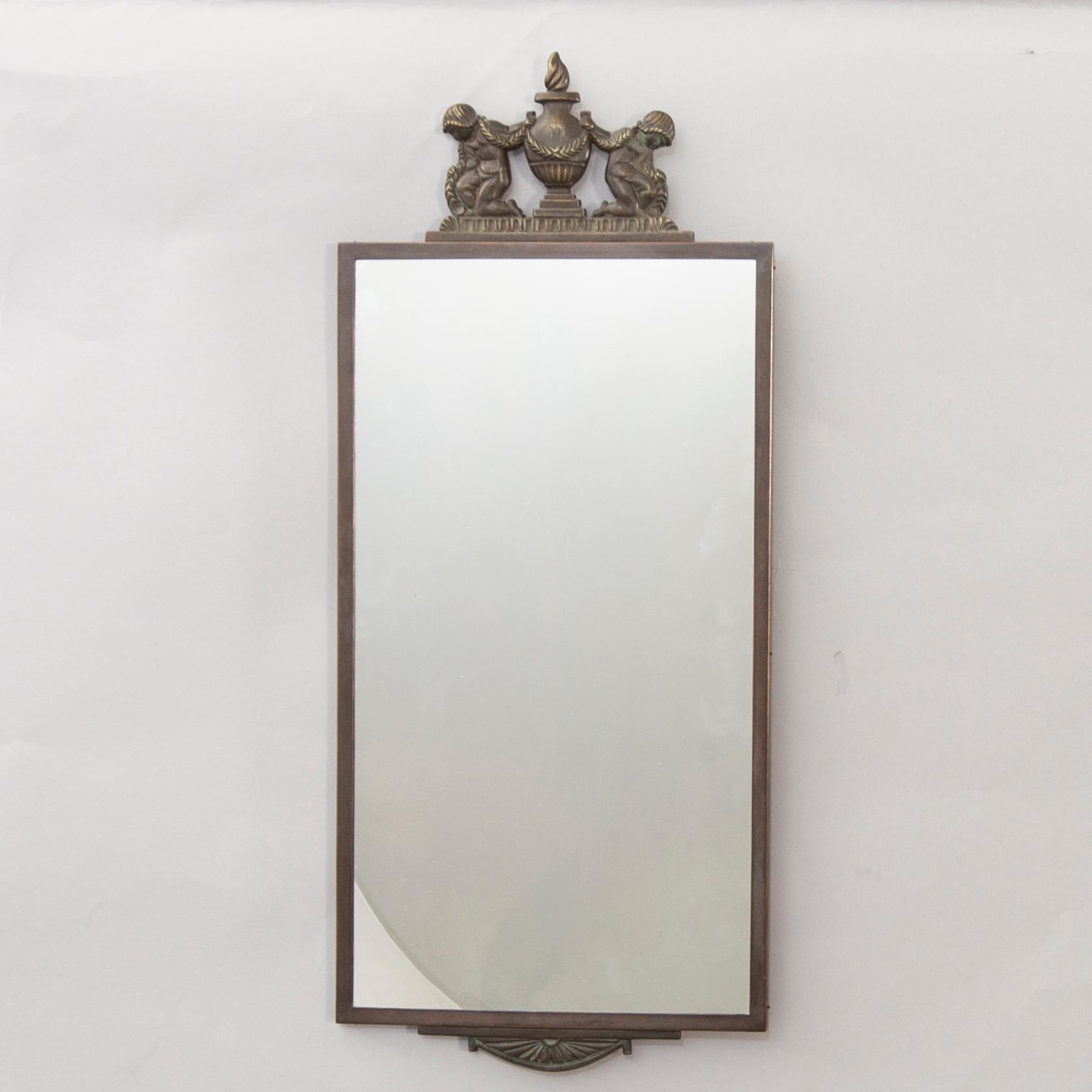 Oscar Antonsson, spegel Ystad Brons 1920/30-tal.