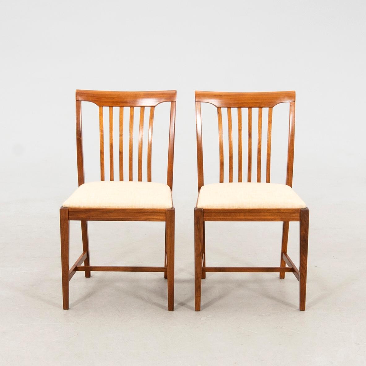 Svante Skogh, stolar, 6 st, "Vindö", Balders Snickeri, Vaggeryd, 1900-talets andra hälft.