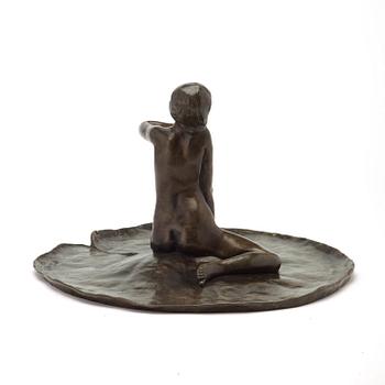 Carl Milles, "Femme aus nuphars" (femme aux nénuphars = woman on a water lily).