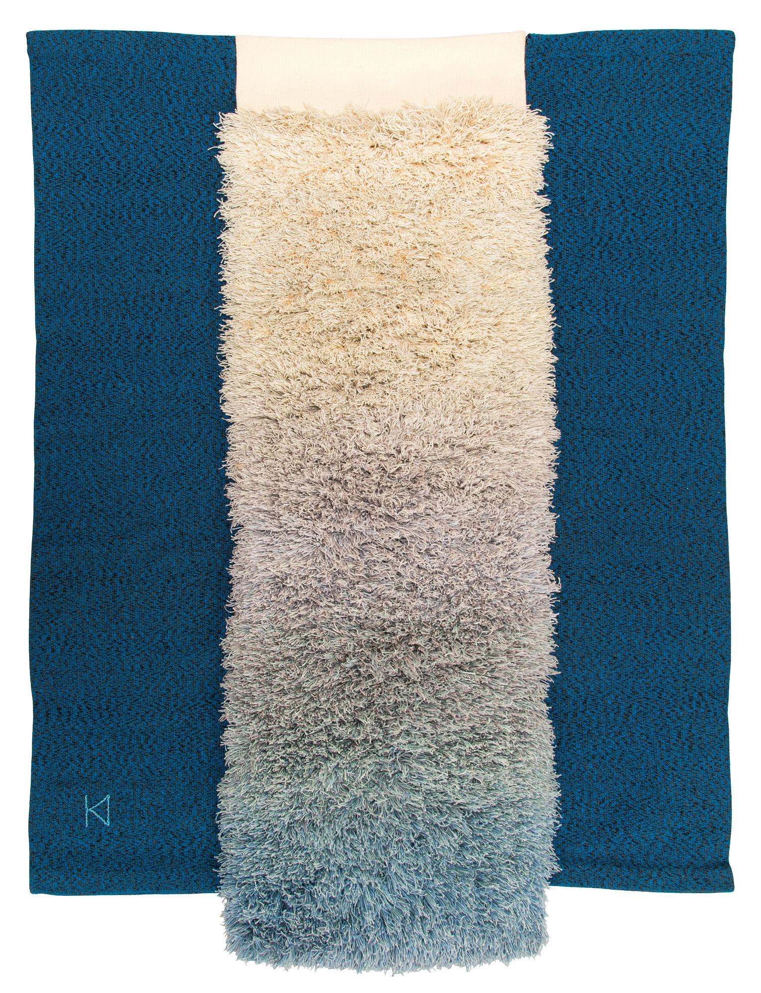 Kristiina Ihamuotila, konsttextil, signerad Kristiina Ihamuotila 1989. Ca 190 x 133 cm.