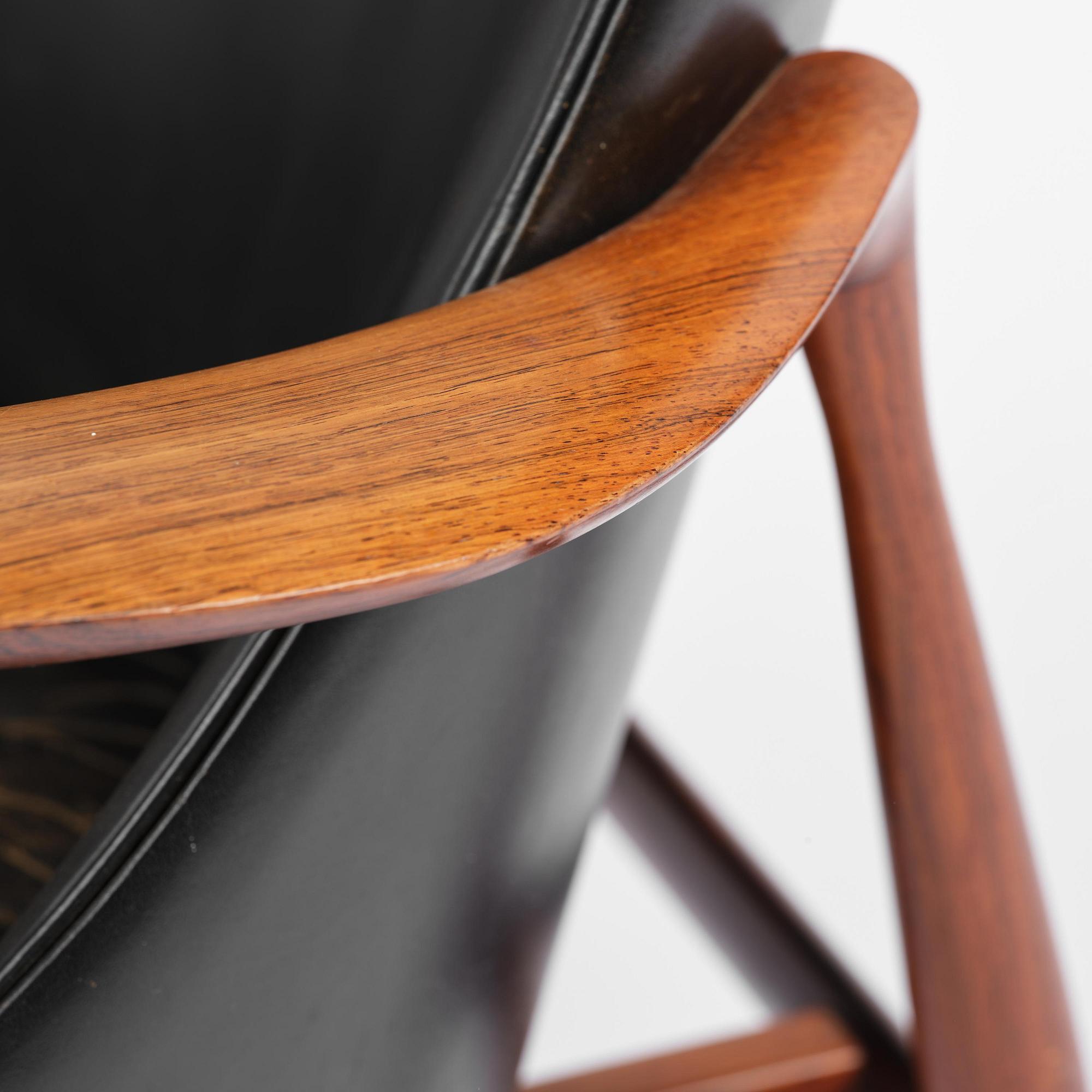 Ib Kofod-Larsen, a rosewood "Elizabeth" easy chair, cabinetmakers Christensen & Larsen, Denmark, 1950s-60s.