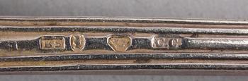 PARTI SILVER, 9 delar, 1800/1900-tal.