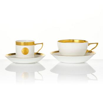 Karin Björquist, Gunnar Cyrén & Ingrid Dessau, a 316-piece “Nobel” service, comprising porcelain, cutlery, glassware and napkins.
