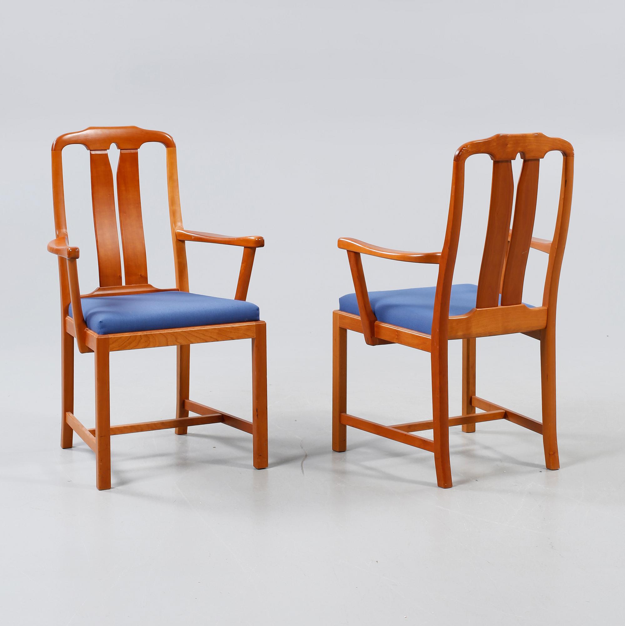 KONFERENSMÖBEL, 17 delar, "Ambassadör", Carl Malmsten, Åfors Möbelfabrik, 1900-talets fjärde kvartal.