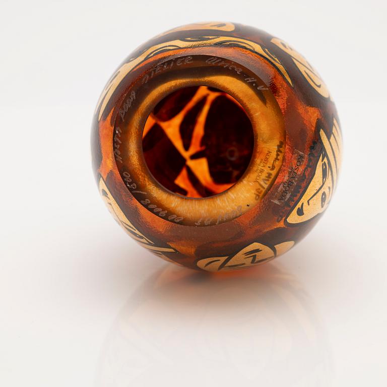 Ulrica Hydman-Vallien, skulptur, glas, Kosta Boda Atelier.