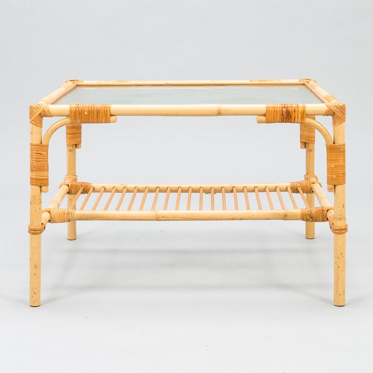A Finnish rattan table, Sokeva-Käsityö, last quarter of the 20th Century.