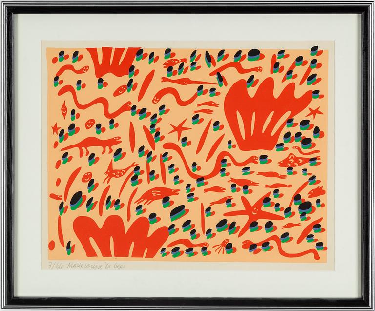 MARIE-LOUISE EKMAN,  Serigraph signed and numbered 7/66.